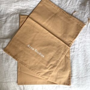 2 Acne Studios Dust Bags